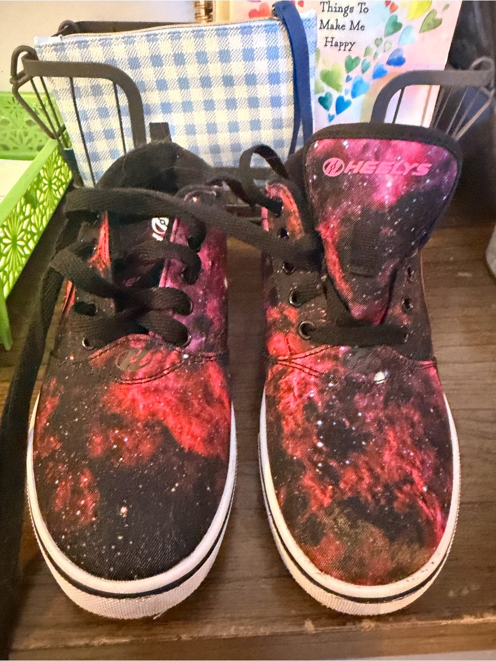 Heelys Kids Galaxy-Print Sneakers in Black and Red